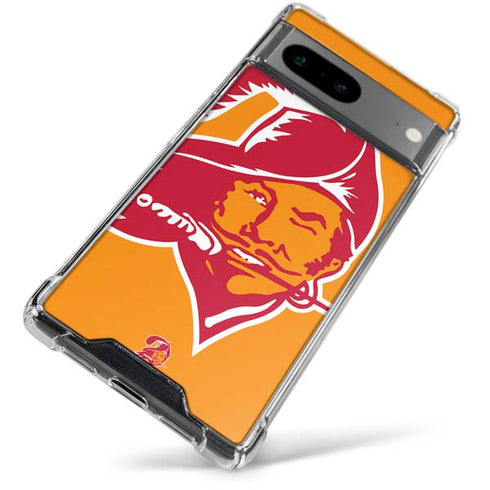 NFL Tampa Bay Buccaneers Retro Logo Google Pixel 7a Clear Case